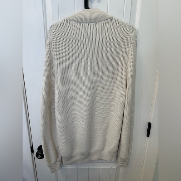 J.Crew Factory Men's L Cotton Honeycomb Knit Half-Zip Sweater NWT Flawed - Picture 5 of 5